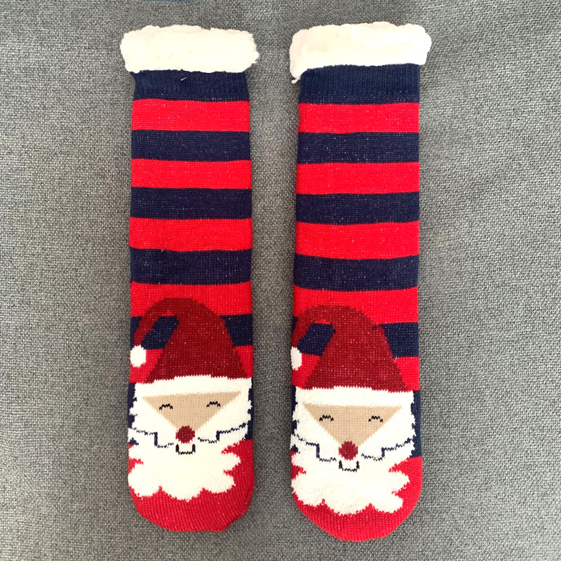 12 Pairs Slipper Socks Girls Christmas Socks Floor Socks Ankle Socks Autumn Winter Adult Warmth Plus Thick Velvet Shoes Socks Sleeping Socks